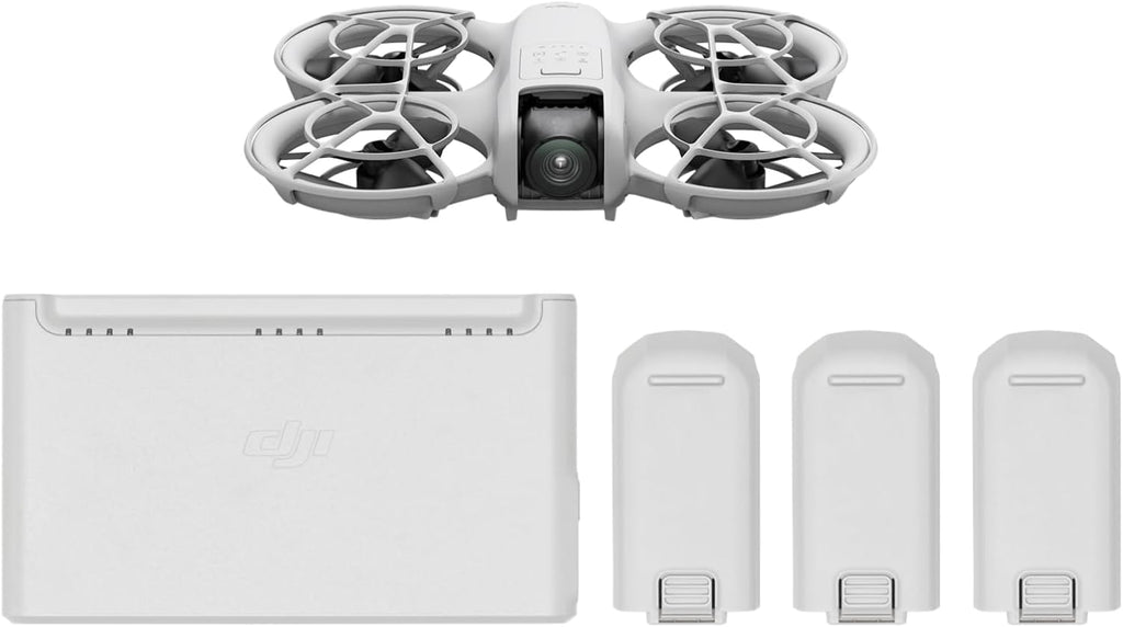DJI Neo Three-Battery Combo, Mini Drone with 4K UHD Camera for Adults, 135g Self Flying Drone that Follows You, Palm Takeoff, Subject Tracking, QuickShots, Stabilized Video (Controller-Free) Visit the DJI Store