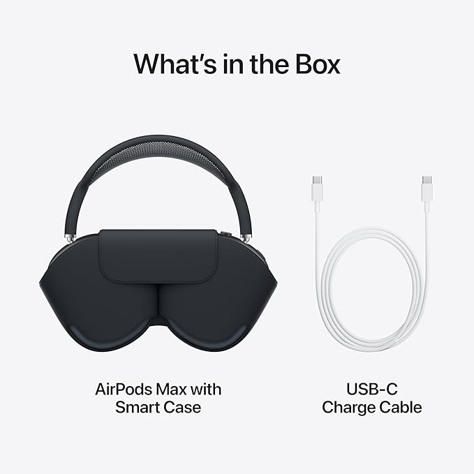 AirPods Max Wireless Over-Ear Headphones, Pro-Level Active Noise Cancellation