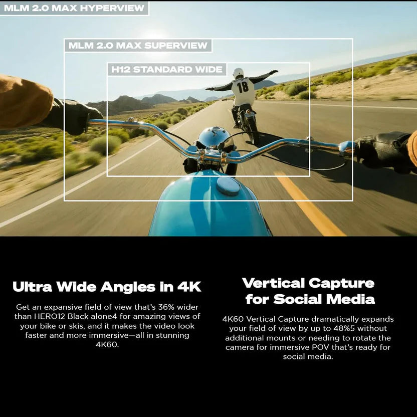 GoPro HERO12 Black Powerhouse Bundle - HERO12 Black Waterproof Digital Action