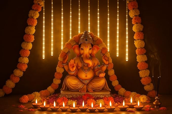 Rain Drop LED Meteor Shower 192 LEDs 8 Tubes (11.8") | Icicle Falling Effect for Diwali, Christmas, New Year, Home & Outdoor Decoration